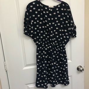 Navy and white elephant dress